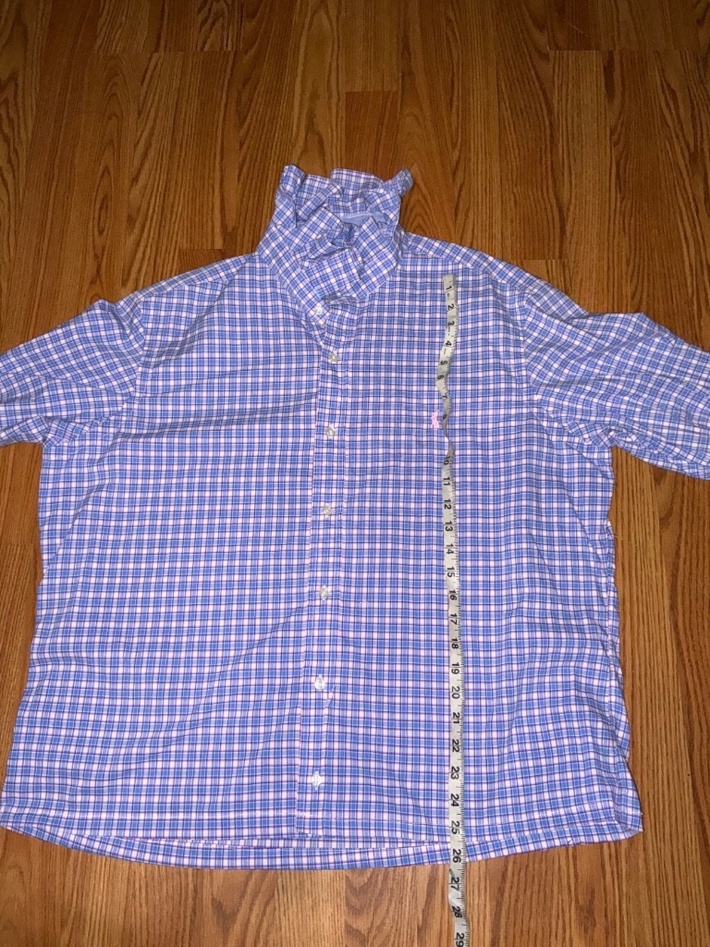Upcycled Re-worked Ralph Lauren Ruffle Collar Shirt - Picture 5 of 5